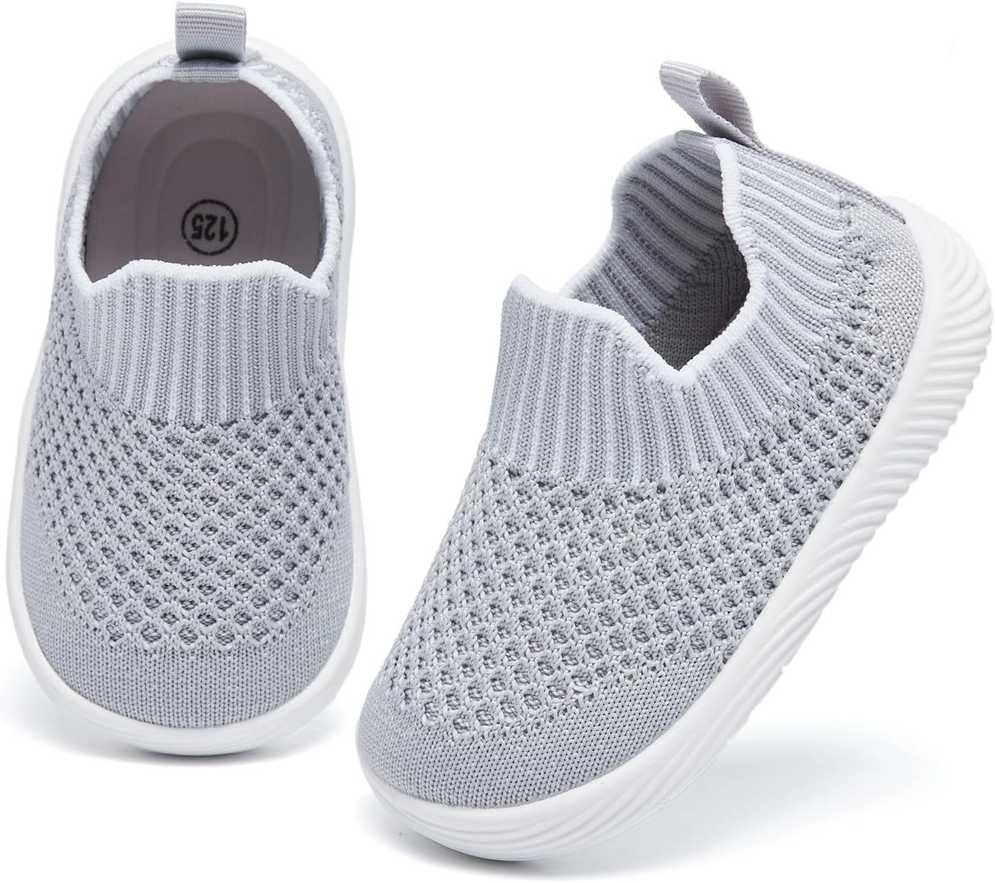 MORENDL Baby Toddler Walking Socks Non-Slip Breathable Unisex Casual Sneakers