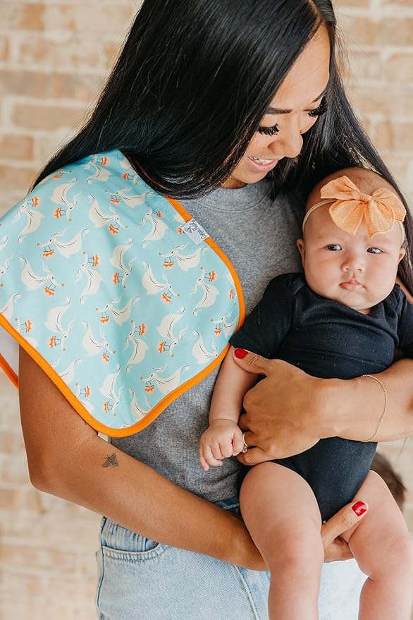 Copper Pearl Baby Burp Cloth Large 21''x10'' Size Premium Absorbent Triple Layer 3-Pack Gift Set 'Nightmare Before Christmas' - One Size