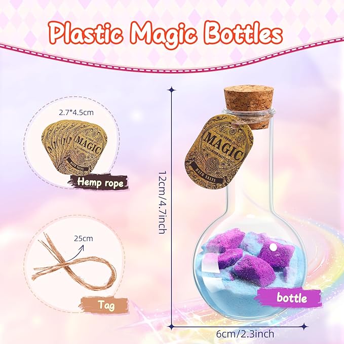 MeCids Magic Potion Bubble Bath Bombs for Kids -Bath Color Tablets Bath Potions for Toddlers Ages 4-12 Fun Science Kit Gift for Birthday, Halloween，Christmas- 6 Pack