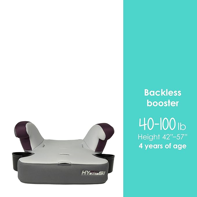 Baby Trend Hybrid SI 3-in-1 Combination Booster Seat with Side Impact Protection, Dash Plum