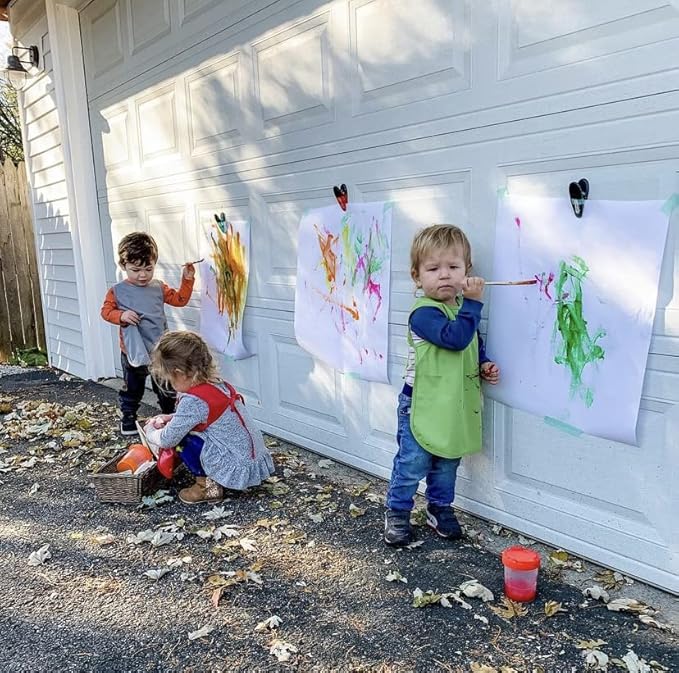 BapronBaby Ribbit Bapron - No Neck Tie Safer Bib for Baby & Toddler - Soft Waterproof Stain Resistant - Machine Washable - Sz Baby/Toddler 6m-3T