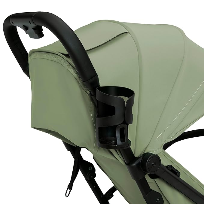 Delta Children Icon Ultra Compact Lightweight Everyday & Travel Stroller - One-Hand Fold - Only 15.6 lbs- Fits in Overhead Compartments - Greenguard Gold Certified - Multi-Position Recline, Sage Green
