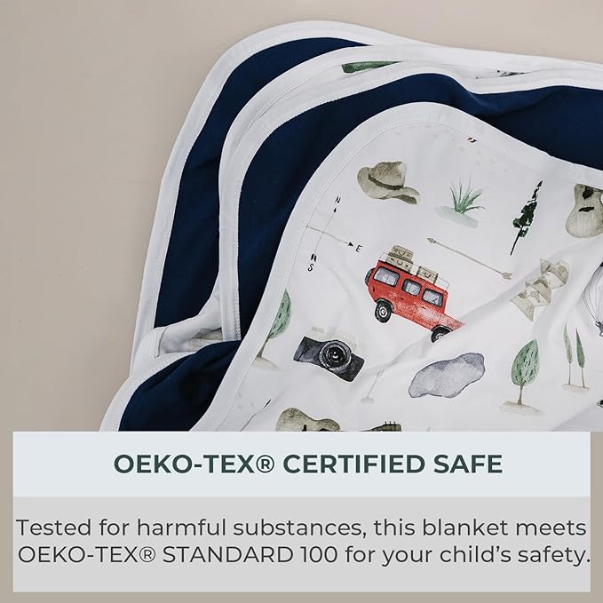 Pobi Baby Premium Baby Blanket, Soft Stretchy Quilt for Babies, Toddlers, Kids (Explore)