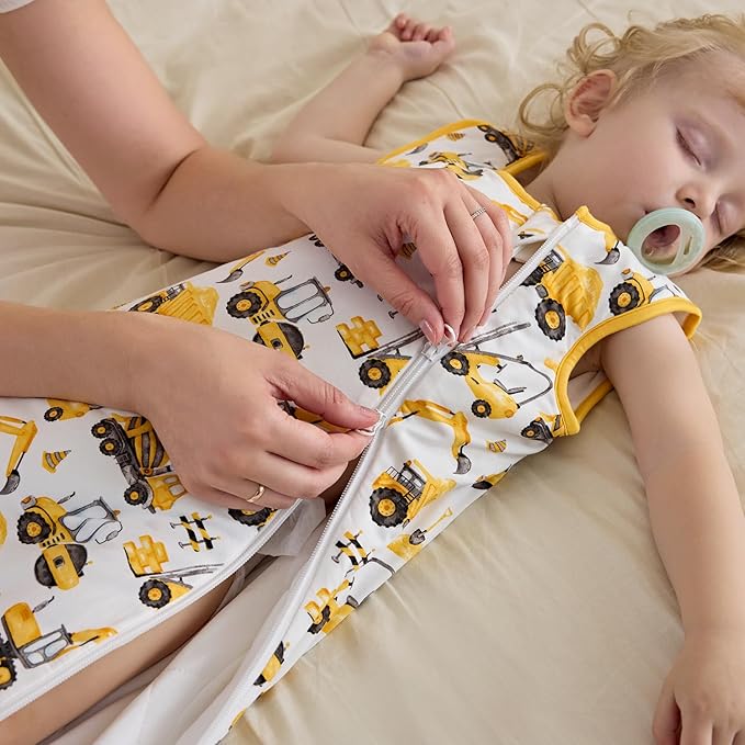 Bamboo Viscose Sleep Sack for Babies and Toddlers 1.0 Tog Wearable Blanket 2-Way Zipper Baby Shower Gifts