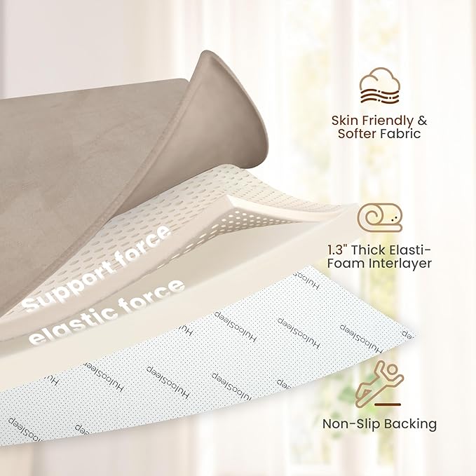 Baby Play Mat for Floor,Extra Large 79"×118" Tummy Time Mat,Thicker Memory Foam Mats for Toddler,Infant,Kids,Water Repellent Ultra Soft Coral Velvet,Non-Slip Backing Safe for Crawling(Beige)