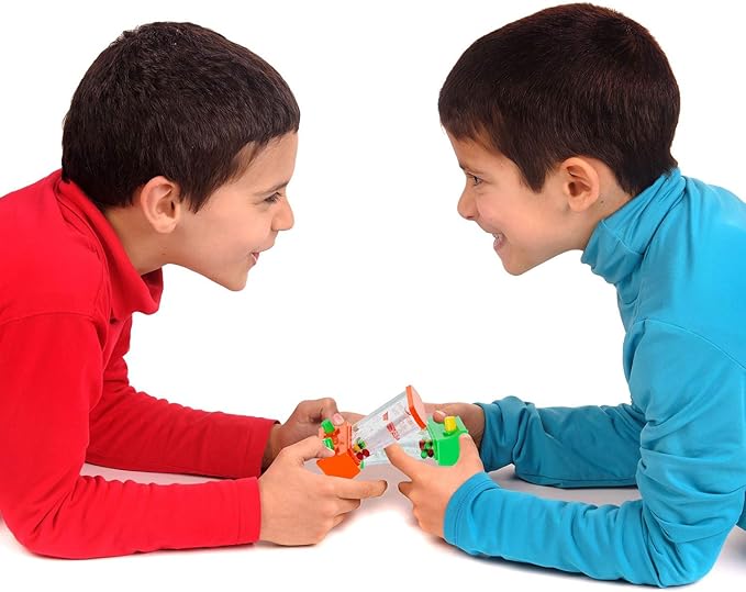 Sumind 8 Pieces Handheld Water Game Arcade Water Ring Water Tables for Fish Rings Basketball Game for Different Ages Christmas Fun Party Favor Stocking Stuffers for Men Retro Pastime, Without Water