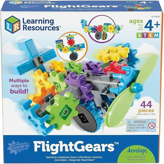 Learning Resources Gears! Gears! Gears! Flight Gears - 44 Pieces, Ages 4+ Gears Toy for Kids