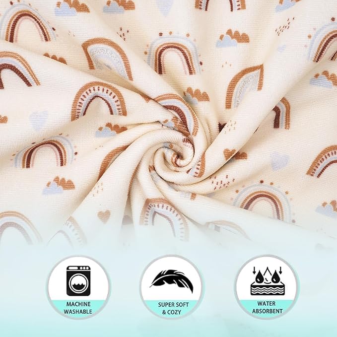 Toddler & Kids Hooded Bath & Beach Towel - Microfiber Wearable Poncho for Bathroom, Pool, Beach