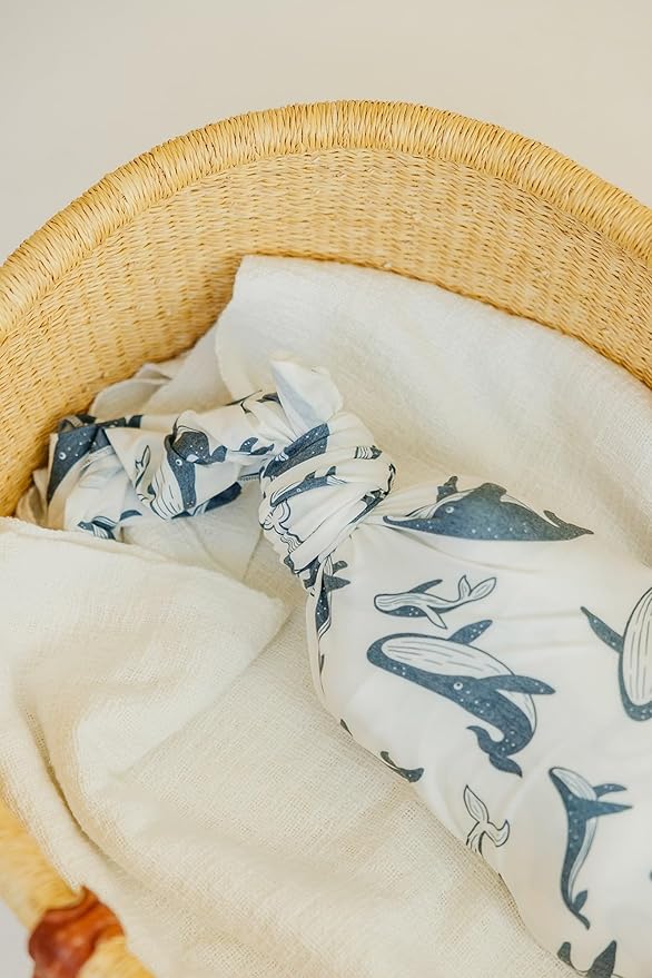 Copper Pearl Baby Swaddle Blanket - Premium Knit Baby Blanket, Large Soft Stretchy Receiving Blankets for Baby Boy and Girl, Swaddles for Newborn, Infant, and Toddler (Cove)