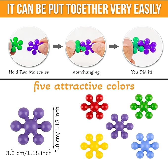 300 Pieces Interlocking Building Blocks STEM Toys, Educational and Creative Discs for Preschool Boys and Girls Aged 4-8, Safe and Durable Material, Endless Creative Possibilities