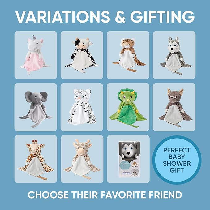 Baby Sleep Soother Black & White Cow Plush with Heartbeat & Lullaby Sounds, 4-in-1 Sound Machine, Security Blanket & Pacifier Holder, Baby Registry Essential & Christmas Gift for Newborns & Infants