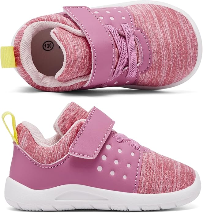 MORENDL Toddler Baby Shoes 0-4 Years Boy Girl Lightweight Breathable Non-Slip Sports Sneakers Running Walking Tennis Barefoot Shoes