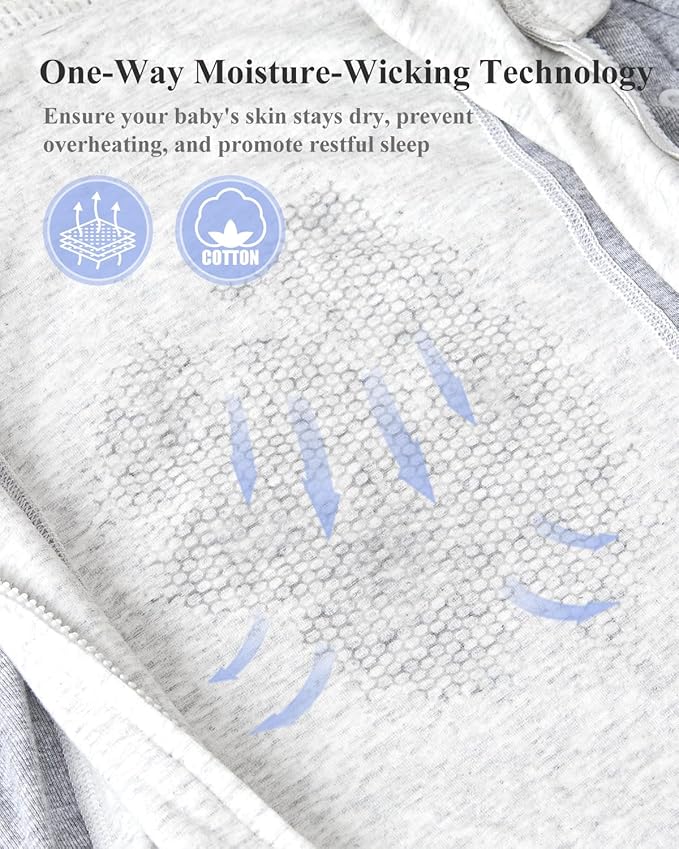 KIDIRA Newborn Swaddle, Swaddles for Newborn 0-1 Months 3.8-6lb, Arms Up Swaddle 0-1 Months with Moisture-Wicking Fabric, Promotes Healthy Hip Development, 2-Way Zipper, 1Pack, Gray