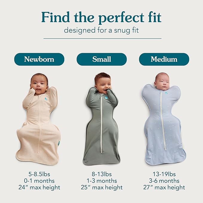 Love to Dream Swaddle UP, Baby Sleep Sack, Self-Soothing Swaddles for Newborns, Get Longer Sleep, Snug Fit Helps Calm Startle Reflex, Newborn Essentials for Baby, 1.0 TOG, 5-8.5 lbs, Navy