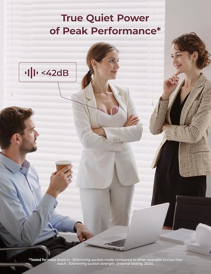 Momcozy Wearable Breast Pump, Hands Free Upgraded Mobile Flow | M9, App Discreet Control with Personalized Multi-Modes & 15 Levels, Wearable Breast Pump 24mm, 2 Pack Cozy Red