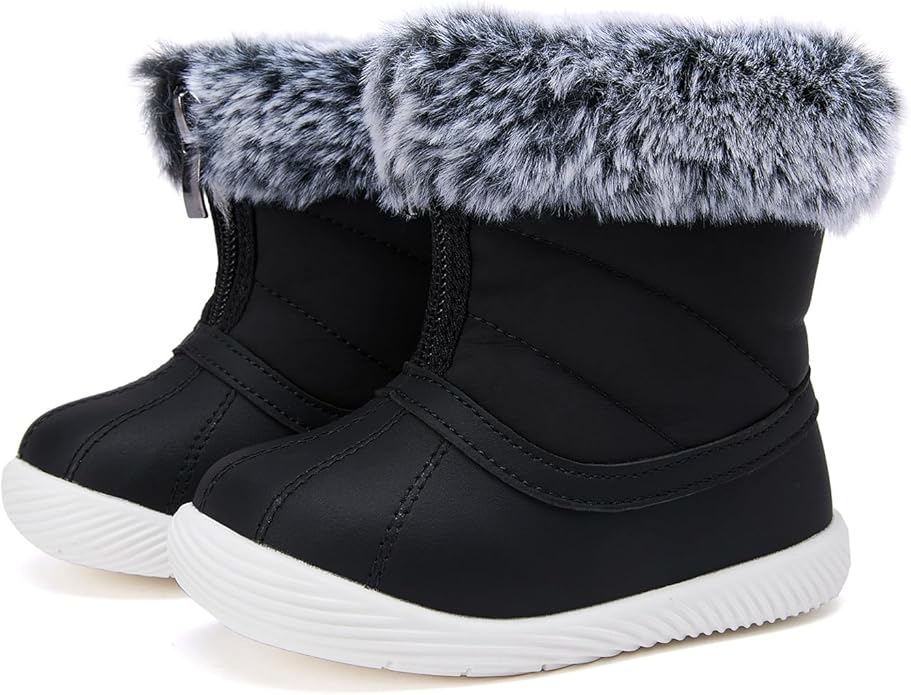 BMCiTYBM Baby Boy Girl Snow Boots Waterproof Winter Warm Booties Nonslip Lightweight Outdoor Shoes for First Walkers 6 9 12 18 24 Months(Infant/Toddler)