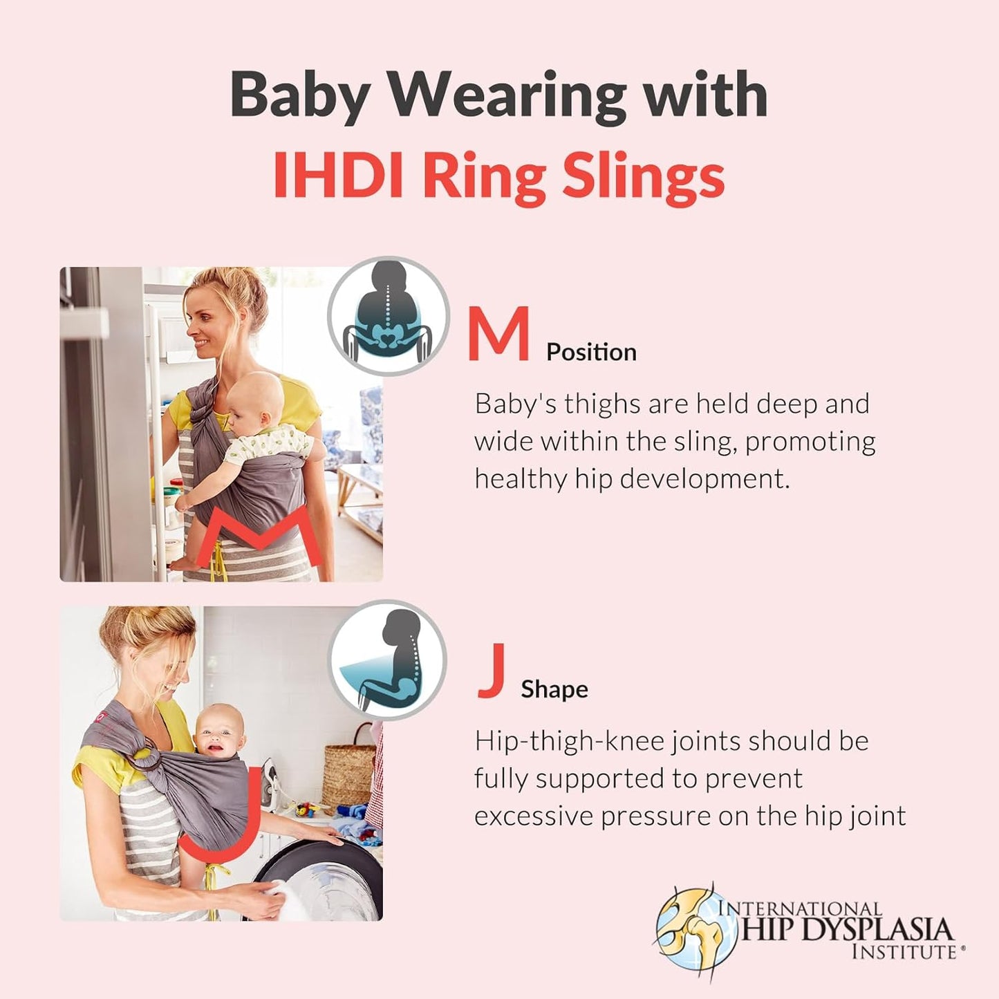 Mamaway Baby Ring Sling Carrier - Newborn and Toddler Sling (Supports up to 165lbs), IHDI Certified, Rayon & Linen Made, Soft & Breathable, Nylon 66 Safety Rings, Storage Pocket Design, Charcoal
