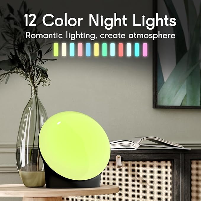 BrownNoise White Noise Machine with 30 Soothing Sounds 12 Colors Night Light and Sound Machine 36 Volume Levels 4 Timers and Memory Function 10 Adjustable Brightness Sleep Machine for Baby Adults Kids