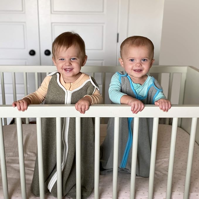 baby deedee Sleep Nest Fleece Baby Sleeping Bag, Gray, 18-36 Month, Gray Aqua