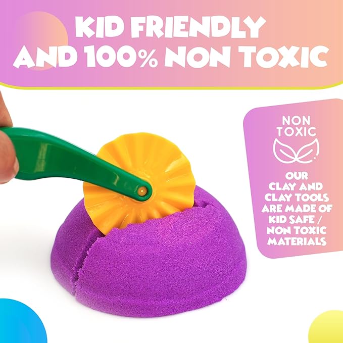 DIMROM Clay and Play Dough Tools Six Piece Set - Ages 3 & Up (18pcs)