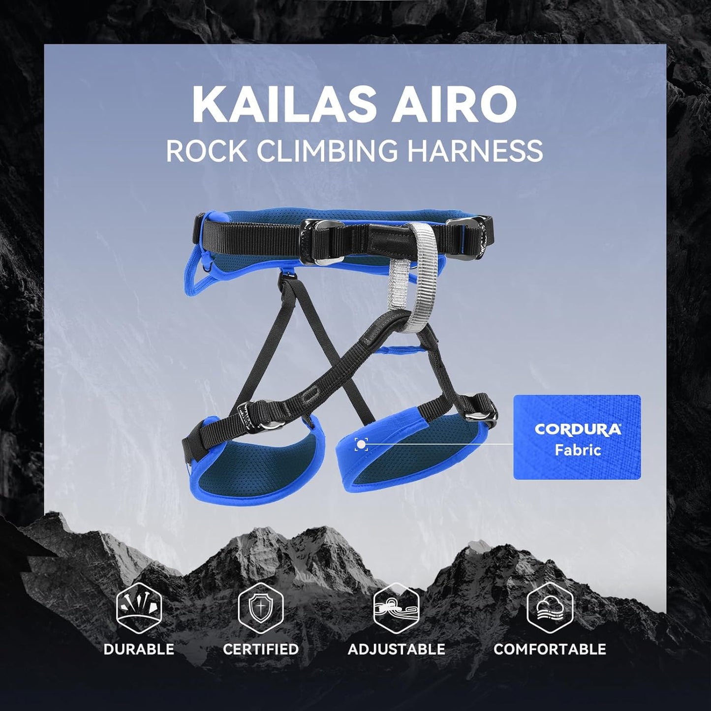 KAILAS Kids Rock Climbing Harness Child Safety Belt Climbing Gear Adjustable Lightweight