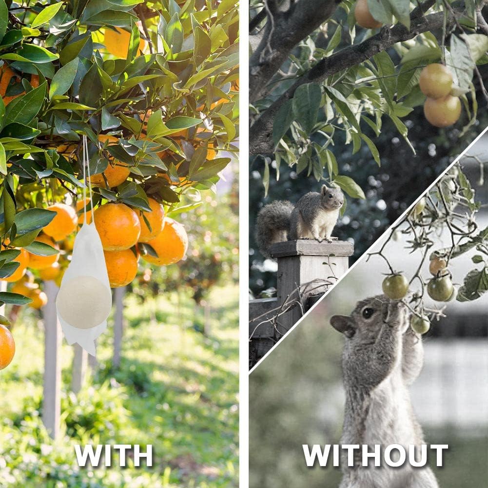 Squirrel Repellent Outdoor, Chipmunk Repellent for Attic/Garden/Bird Feeders/Plants/Cars, Deterrent Squirrels, Keep Chipmunks Away-Pack of 8