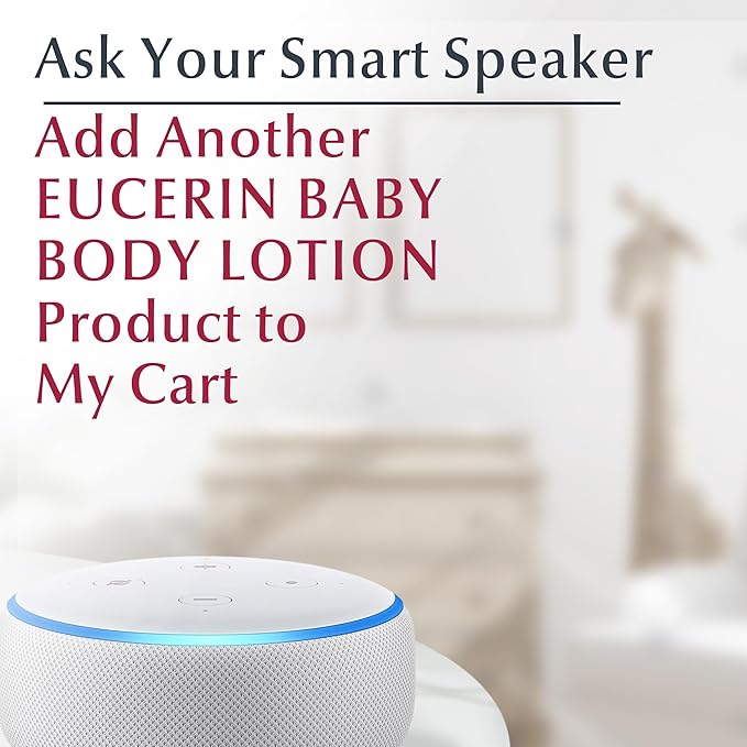 Eucerin Baby Body Lotion, Hypoallergenic and Fragrance Free Baby Lotion with Pro-Vitamin B5 and Shea Butter, 13.5 Fl Oz Bottle