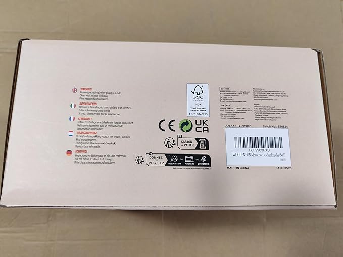 Wooden Baby Toys, 6-in-1 Newborn Learning Educational Sets Includes Mirror Spinning Drum, Rain Stick, Soft Cloth Books, Shape Sorter, Baby Roller - Christmas Birthday Gift for Boys Girls