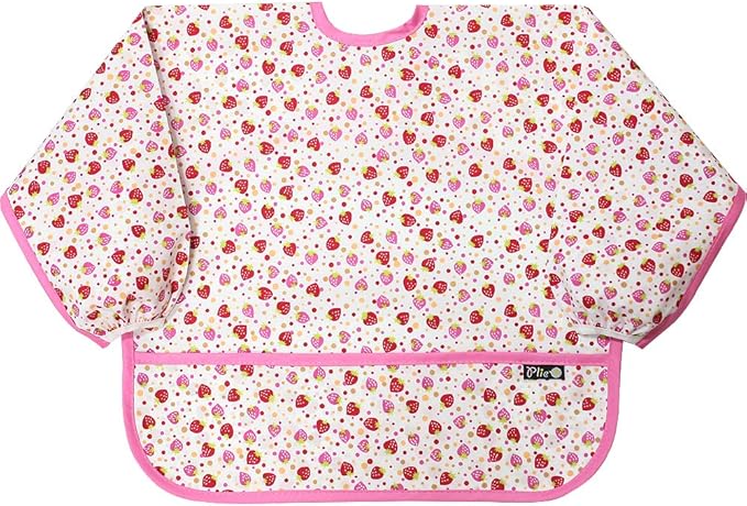 Long Sleeve Waterproof Bib for Toddlers – Feeding Smock for Baby Mealtime, Self-Feeding, Painting & Messy Play, BPA-Free