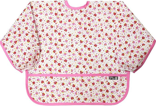 Long Sleeve Waterproof Bib for Toddlers – Feeding Smock for Baby Mealtime, Self-Feeding, Painting & Messy Play, BPA-Free