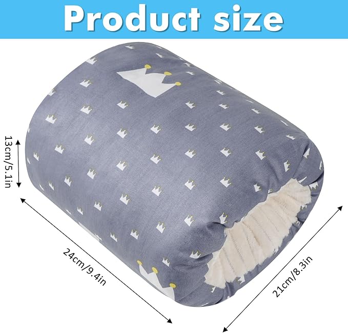 Nursing Arm Pillows for Breastfeeding,Baby Feeding Arm Pillow Portable and Washable for Travel, Soft Cotton Ergonomic Bottle Nursing Essentials(Broadcrown)