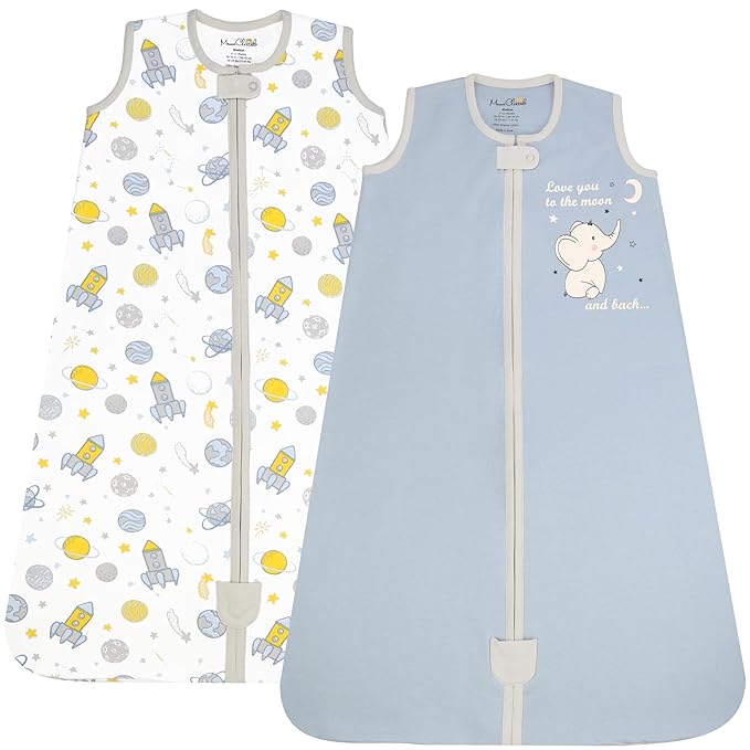 Mama Cheetah Baby Sleep Sack 0.5 TOG, Organic Cotton Baby Wearable Blanket with Two-Way Zipper, Swaddle Transition Baby Sleeping Bag for Newborn Infant Toddler Boy Girl, 24-48 Months