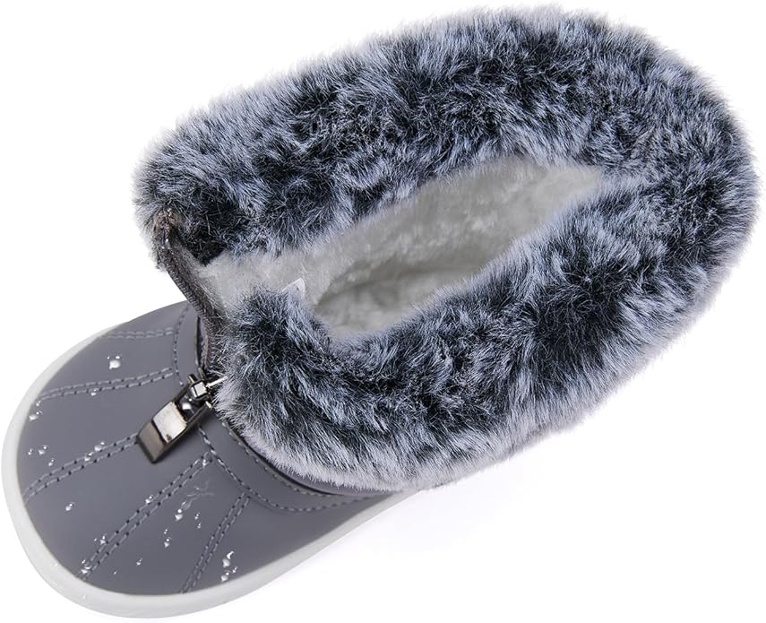 BMCiTYBM Baby Boy Girl Snow Boots Waterproof Winter Warm Booties Nonslip Lightweight Outdoor Shoes for First Walkers 6 9 12 18 24 Months(Infant/Toddler)