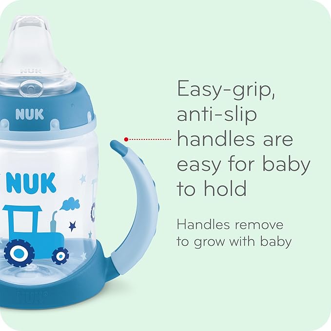 NUK Learner Cup, 5 oz, 1 Pack, 6+ Months – BPA Free, Spill Proof Sippy Cup