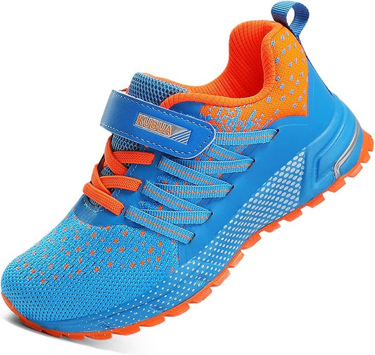 KUBUA Kids Sneakers for Boys Girls Running Tennis Shoes Lightweight Breathable Sport Athletic