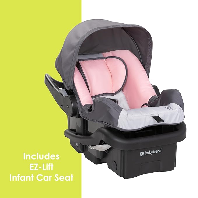 Baby Trend EZ Ride Travel System with EZ-Lift™ Infant Car Seat, Dash Pink