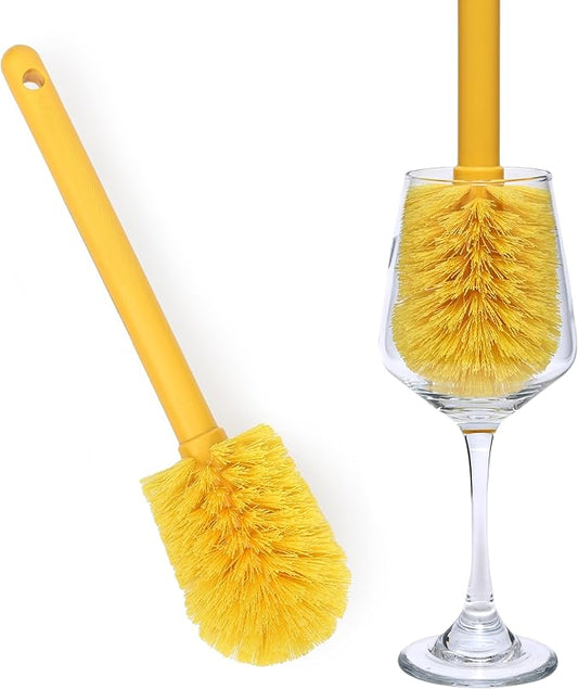 KLEEN HANDLER Goblet Cleaning Brush | Bottle Brush for Cleaning Glasses and Jars, Durable Bristles and Long Handle