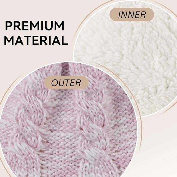 Zsedrut Winter Baby Boy Hats Pompom Baby Beanie for Girls Fleece Newborn Infant Toddler Beanie