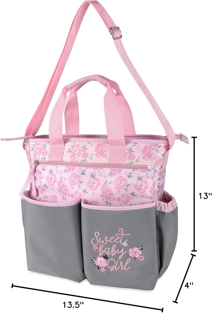 Crossbody Dinosaur Diaper Bag Tote with Changing Station for Baby Boy, 3 Piece Diaper Bag Set