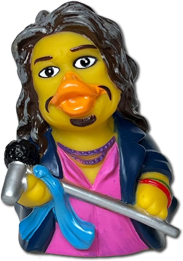 CelebriDucks - Squawk This Way - Floating Rubber Ducks - Collectible Bath Toy Gift for Kids & Adults of All Ages