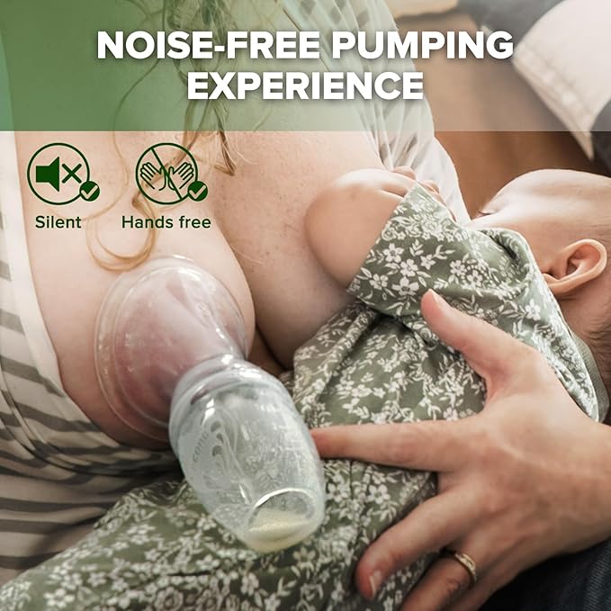 haakaa Manual Breast Pump Breastfeeding Pump with Food Grade Silicone Cap (Blush) 4oz/100ml