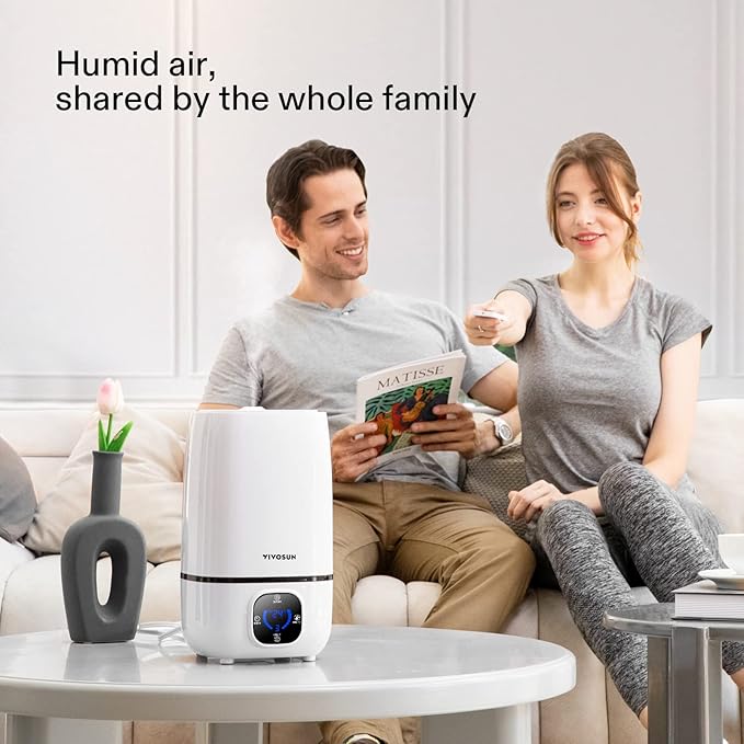 VIVOSUN 4L Cool Mist Humidifier with Remote Control for Bedroom, Plants, Baby, Dry Skin