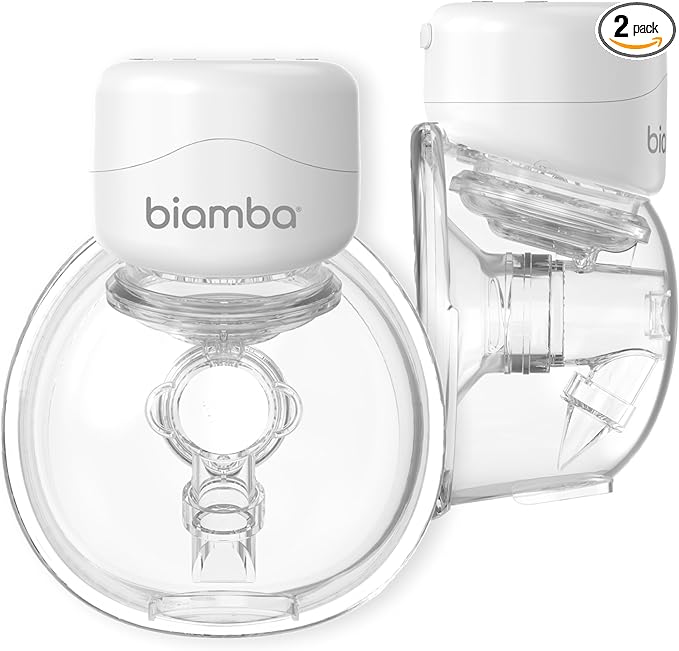 Pump Up Portable Breast Pump Hands Free - Wireless in-Bra Wearable Breast Milk Extractor, Smart Modes & Suction Levels, Extended Battery Life, Ultra Quiet Motor, 180mL Capacity, Double Pack