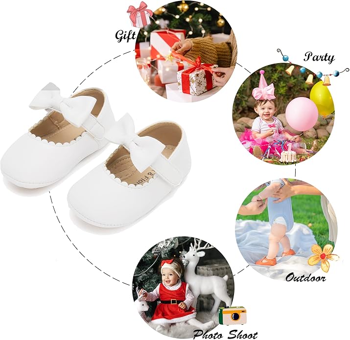 Soft Sole Baby Shoes - Infant Baby Walking Shoes Moccasins Rubber Sole Crib Shoes