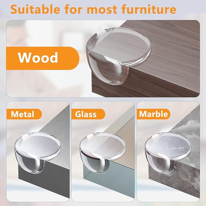 16 PCS Corner Protector Baby, Clear Table Corner Protectors Baby Proofing Baby Safety Products Baby Proof Corners and Edges Furniture Corner Protector