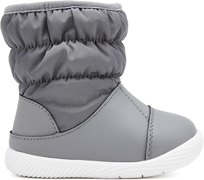BMCiTYBM Baby Boy Girl Snow Boots Waterproof Winter Warm Booties Nonslip Lightweight Outdoor Shoes for First Walkers 6 9 12 18 24 Months(Infant/Toddler)