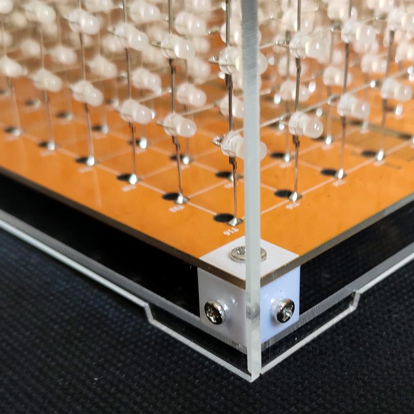 MINI 3D Led Cube DIY Electronics Kit Soldering Project Kit (3D16MINI-CASE-6PS)