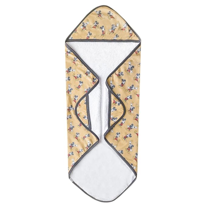 Premium Knit Hooded Bath Towel "Mickey Mouse" by Copper Pearl