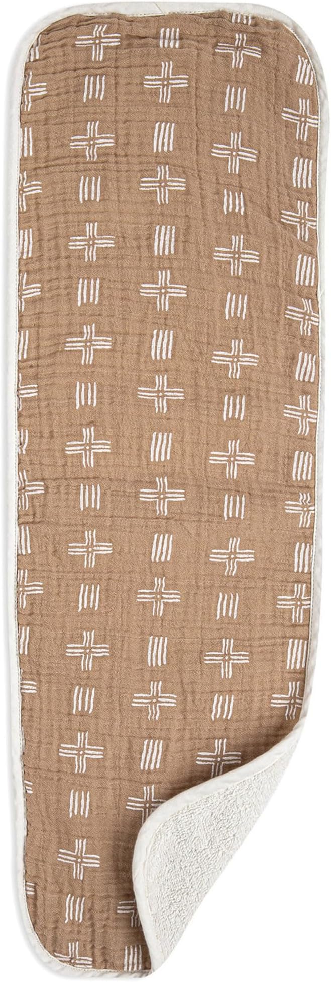 Crane Baby Muslin Baby Burp Cloths Set of 3, Safari Animal Print, 100% Cotton, Absorbent, Lightweight, 7"X20", Baby Newborn Essentials, Safari Baby Stuff