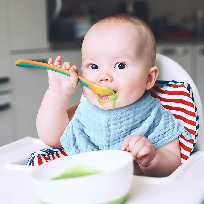 8 Packs Muslin Burp Cloths 6 Layers Unisex Baby Items Absorbent Burp Rags Colorful Muslin Washcloths for Baby Plain Soft Cotton Cloth for Babies Girls Boys, 10 x 20 Inch (Fresh Colors)